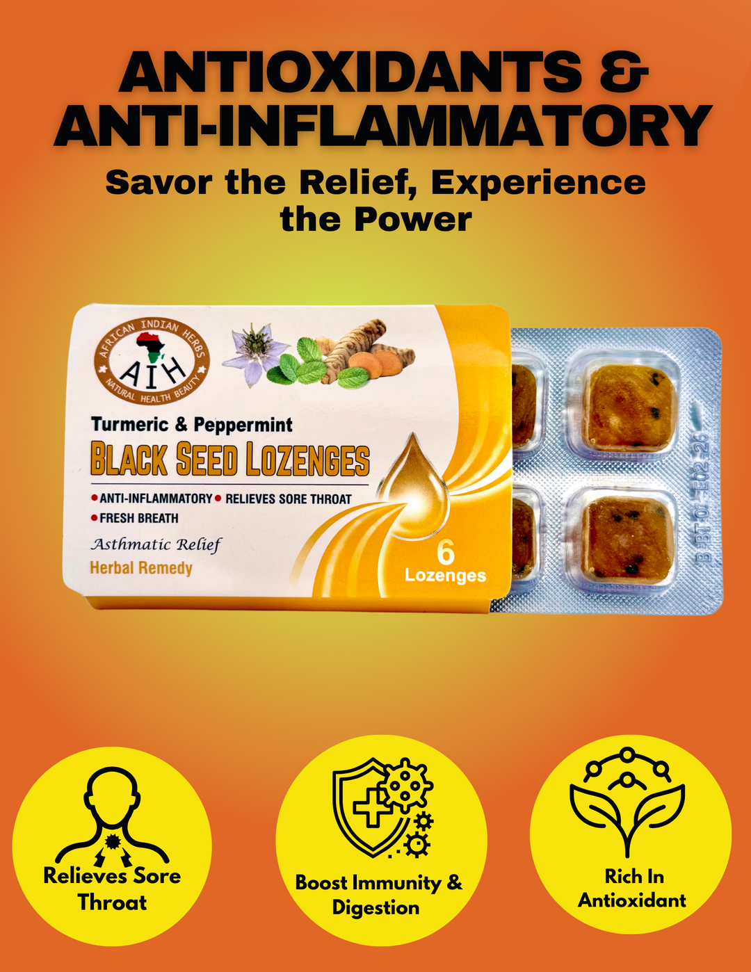 Tumeric Springmate Tumeric & Peppermint Lozenges – African Indian Herbs