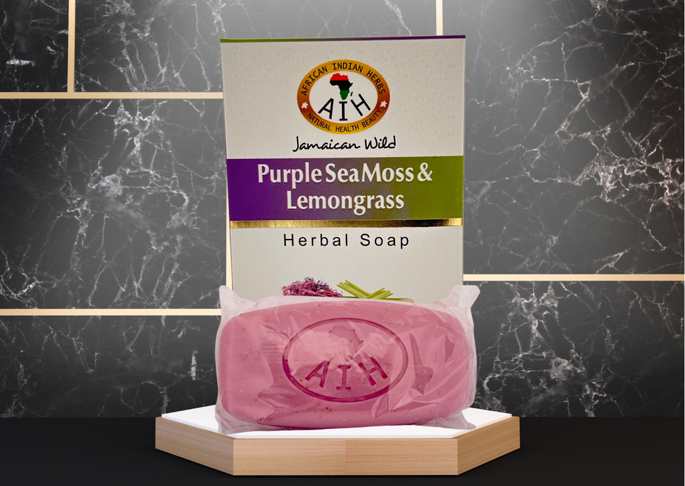 Jamaican Wild Purple Seamoss & Lemongrass Soap