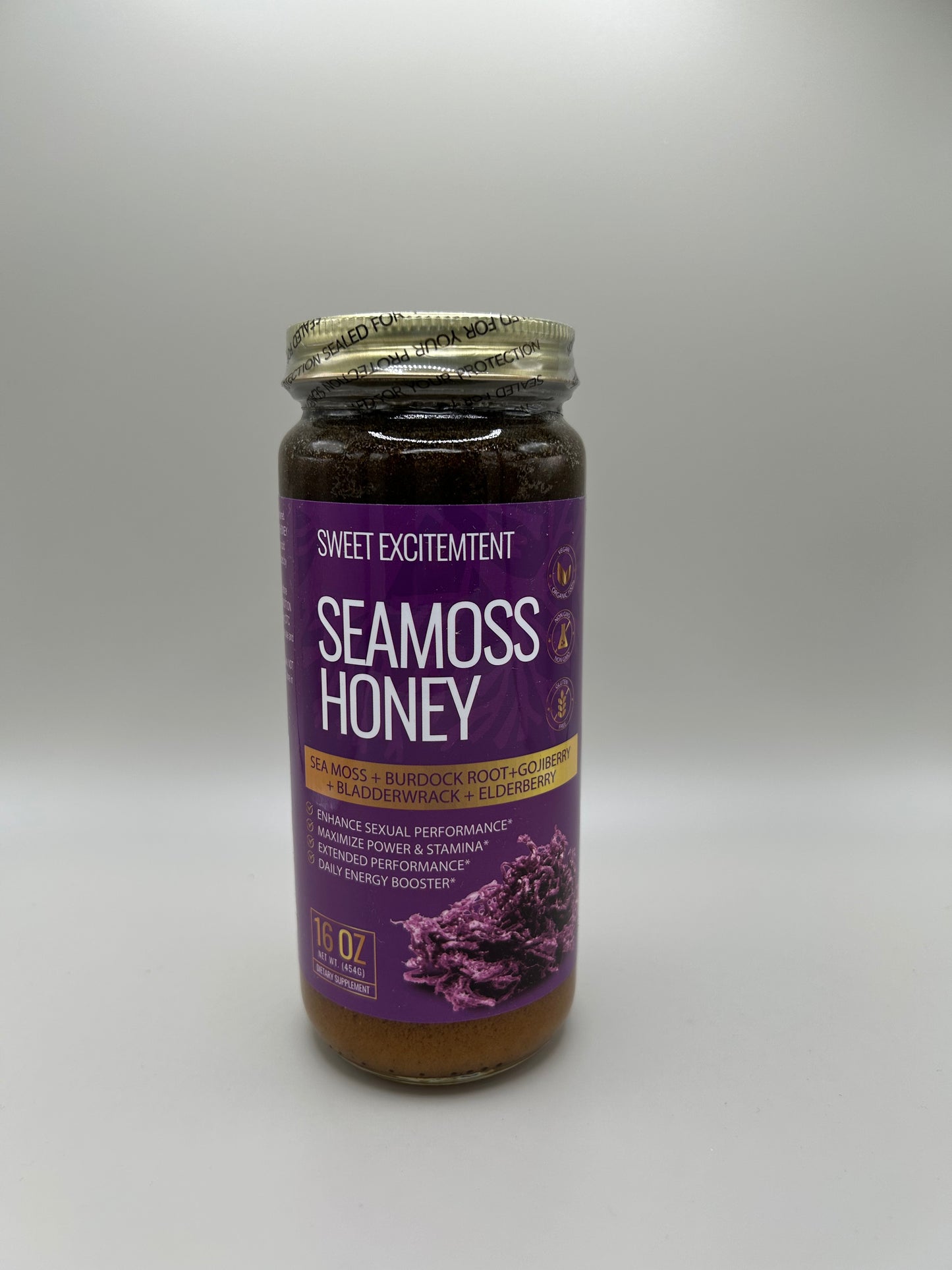 AIH  Sea Moss Honey with Burdock Root  16 OZ.