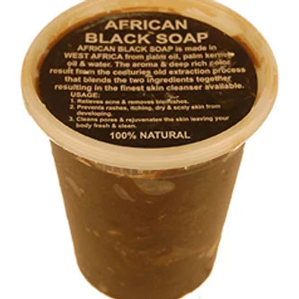 African Raw Black Soap - 32 oz