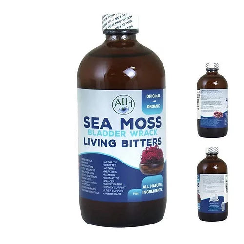 Sea Moss Bladder Wrack Living Bitters 16 OZ.