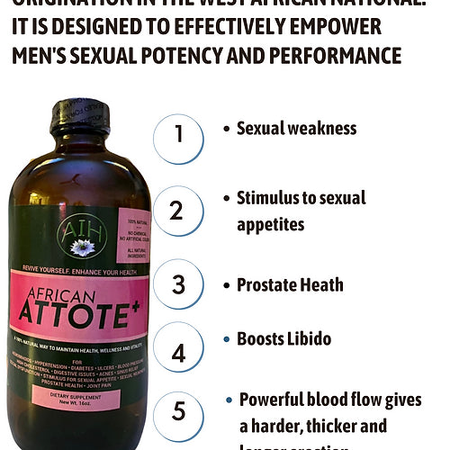 African Attote MEN POWER BEDROOM Boosts Male Sexual Potency & Performa –  www.